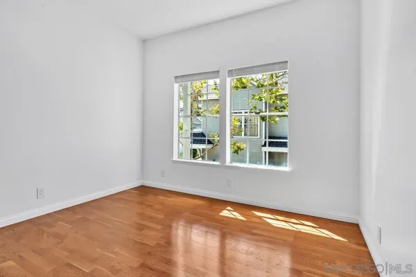 a view of an empty room