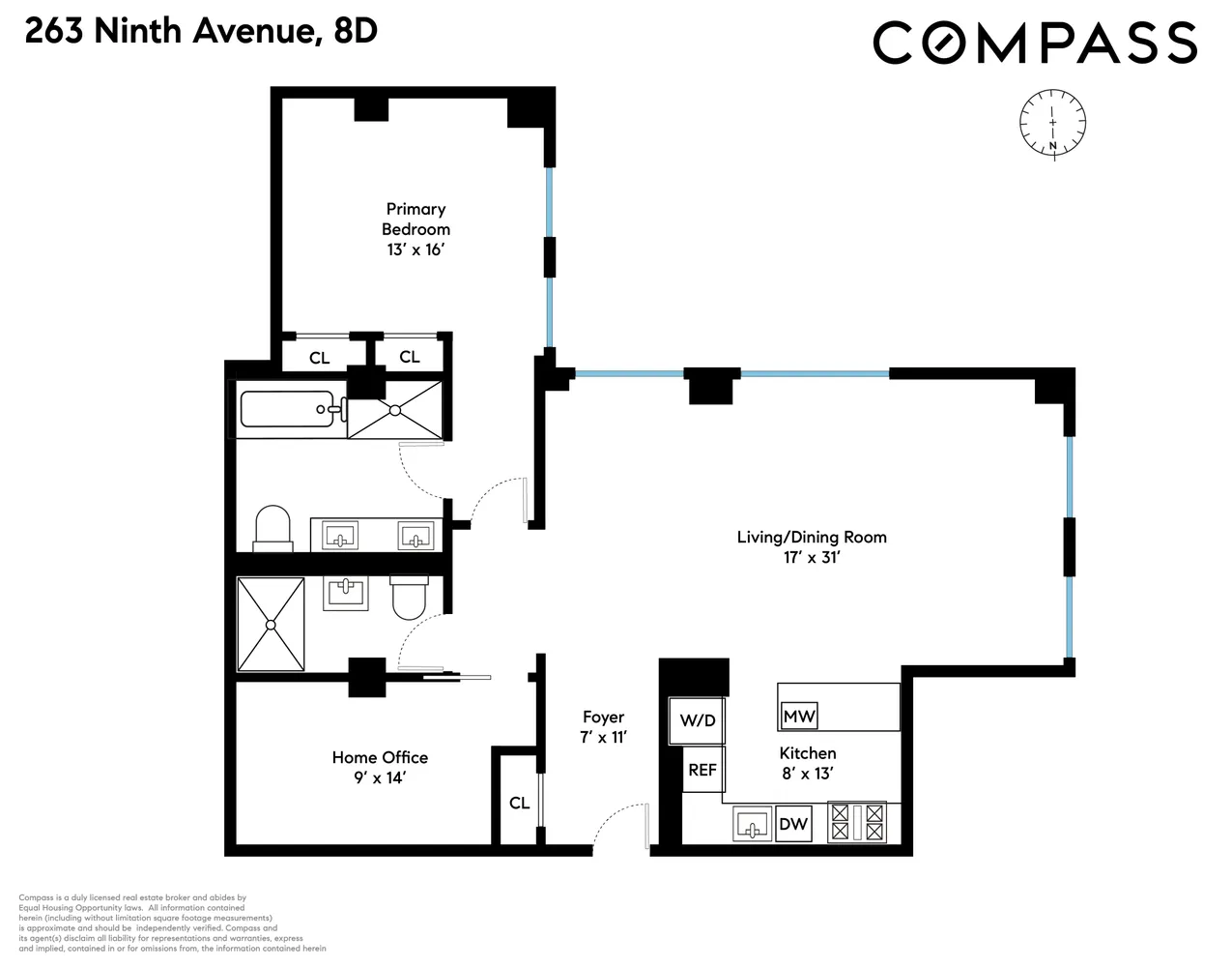 $2,195,000 | 263 9th Avenue, Unit 8D | Chelsea
