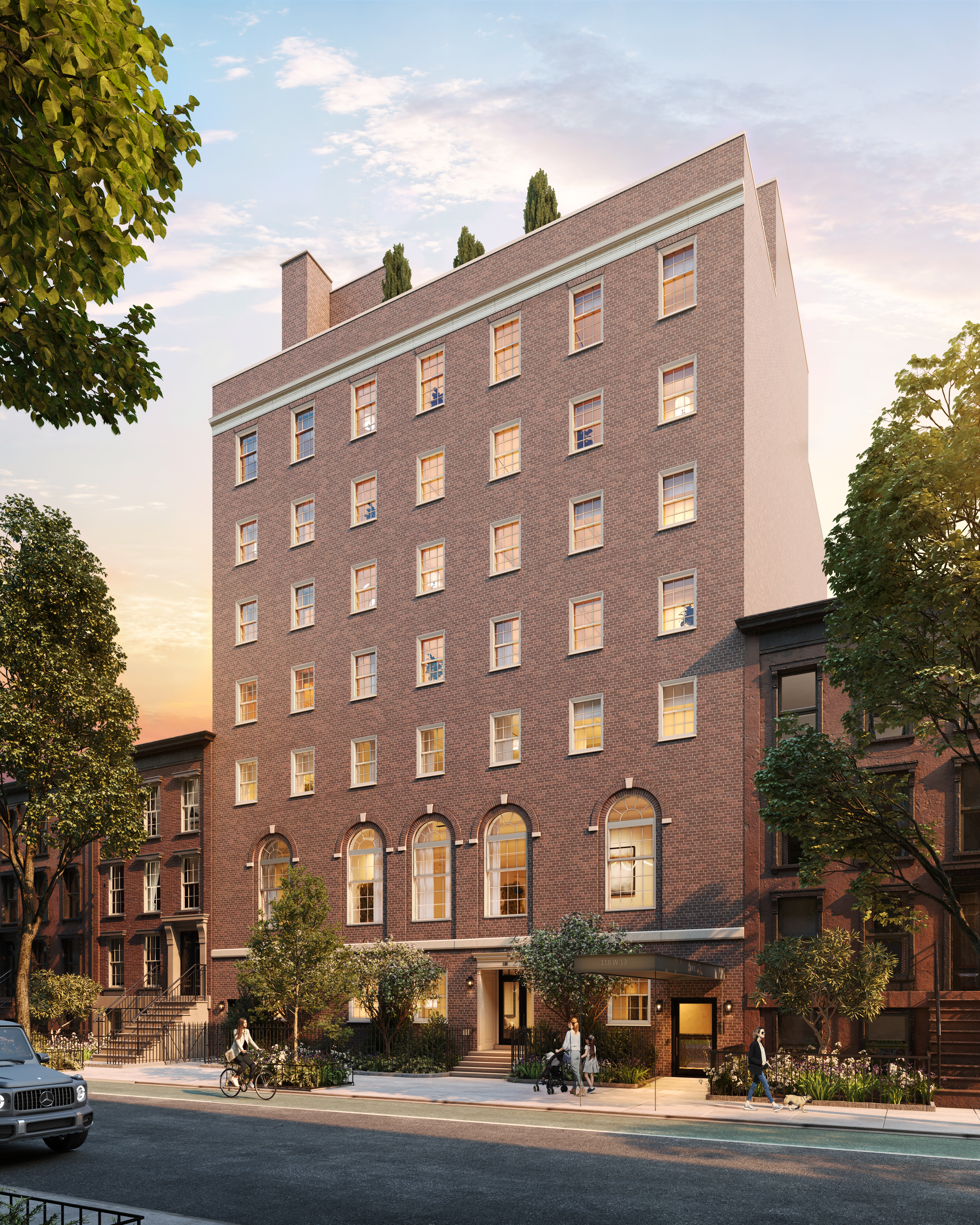 118 West 13th Street, Unit 2 Manhattan, NY 10011 - Photo 5 of 6 a front view of a building