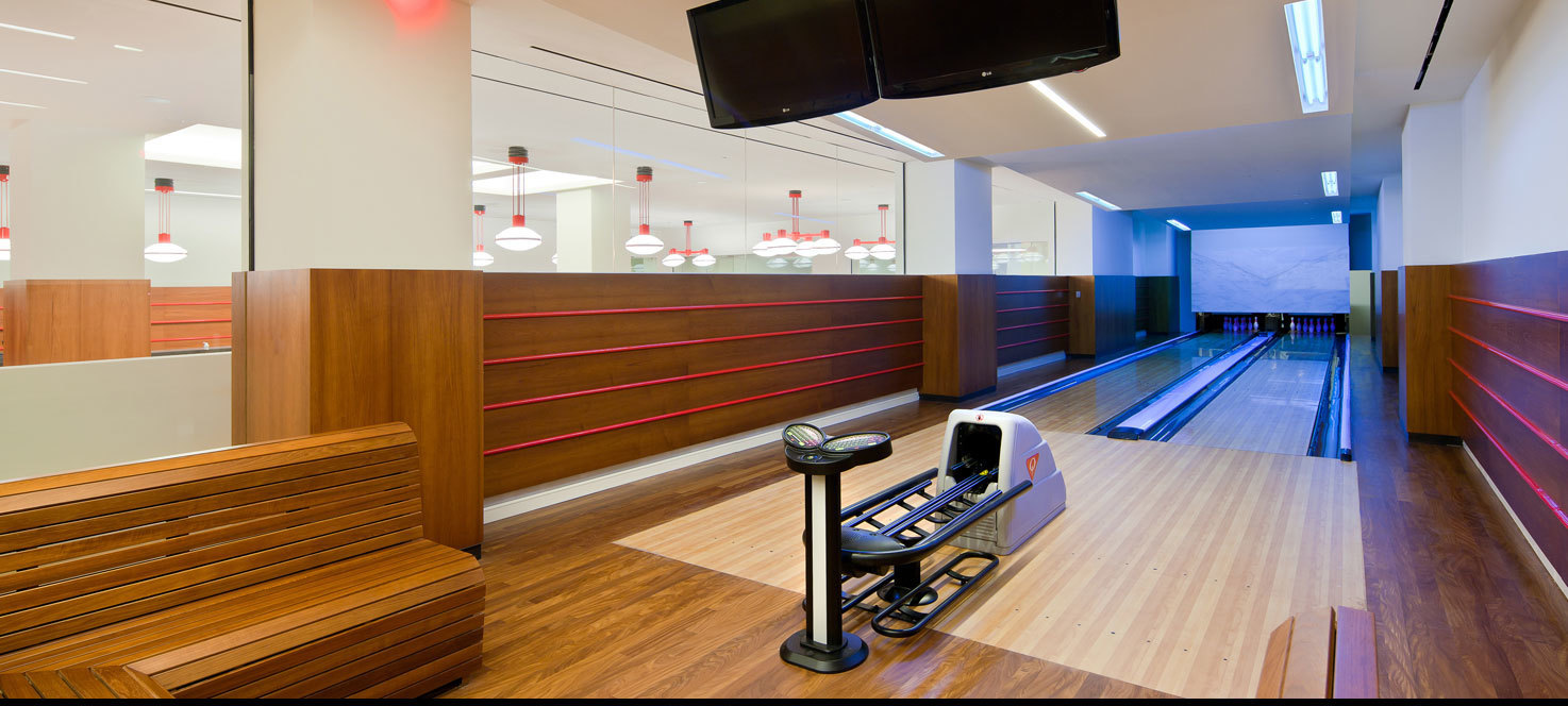 50 Riverside Boulevard, Unit 14L Manhattan, NY 10069 - Photo 14 of 21 a hallway view with wooden floor and furniture