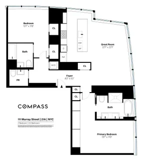 $4,100,000 | 111 Murray Street, Unit 21A | TriBeCa