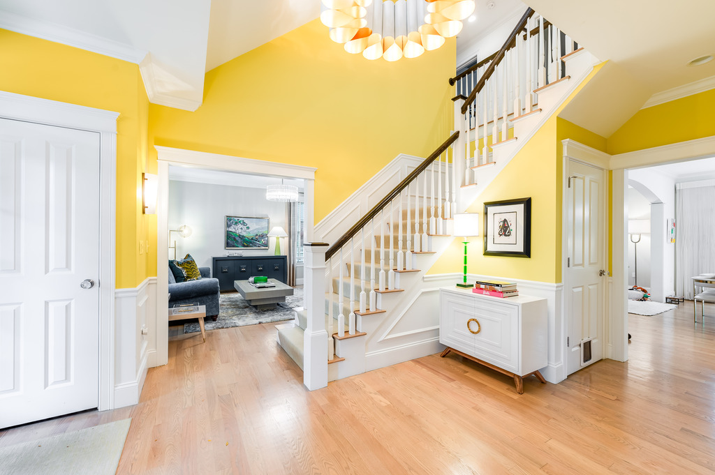 45 Washburn Avenue Needham, MA 02492 - Photo 2 of 23 a view of an entryway with wooden floor and windows