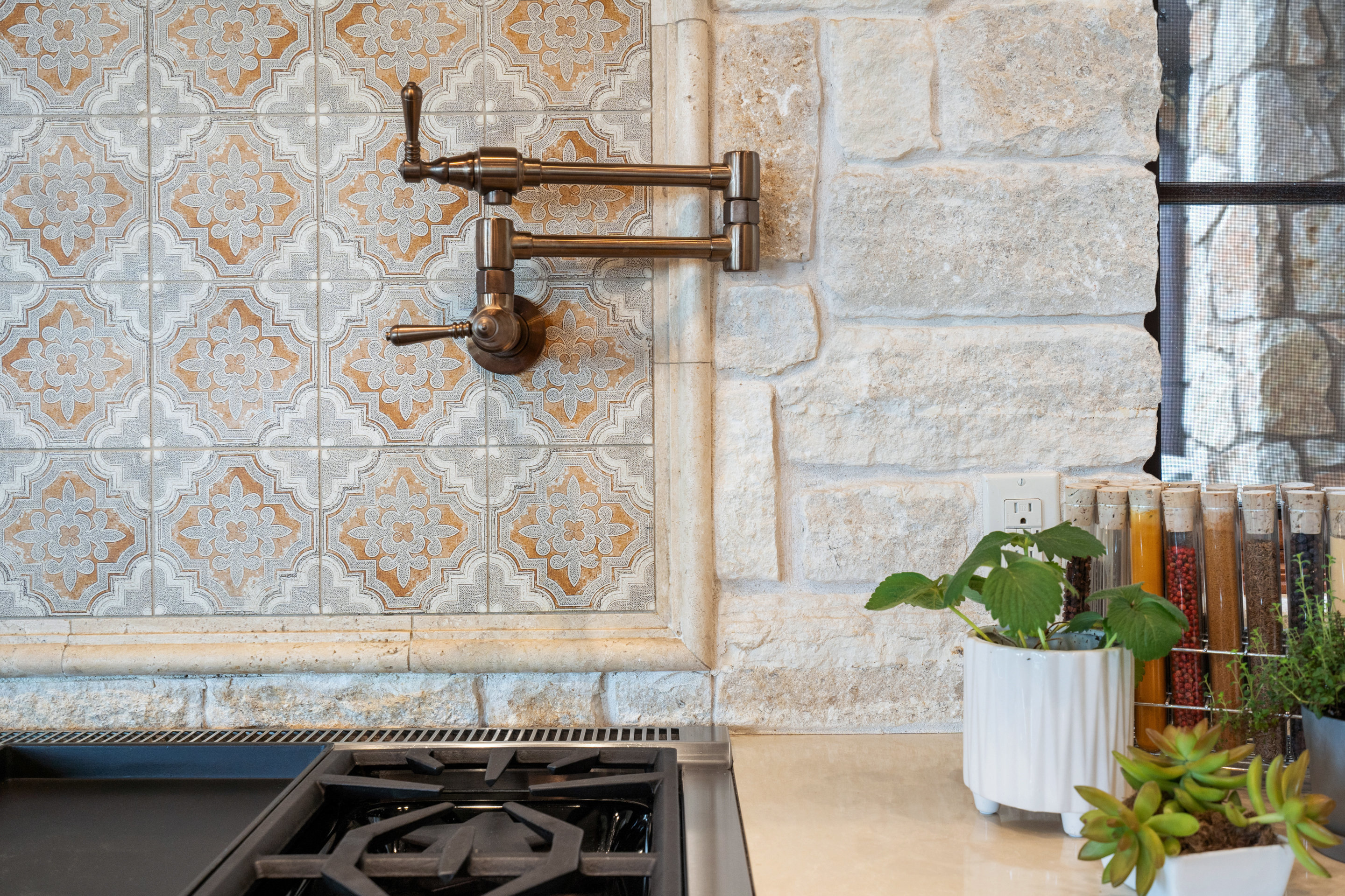 808 Rivercliff Drive Spicewood, TX 78669 - Photo 17 of 71 a bathroom with a granite countertop sink and a mirror