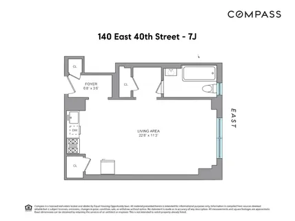 $375,000 | 140 East 40th Street, Unit 7J | Murray Hill