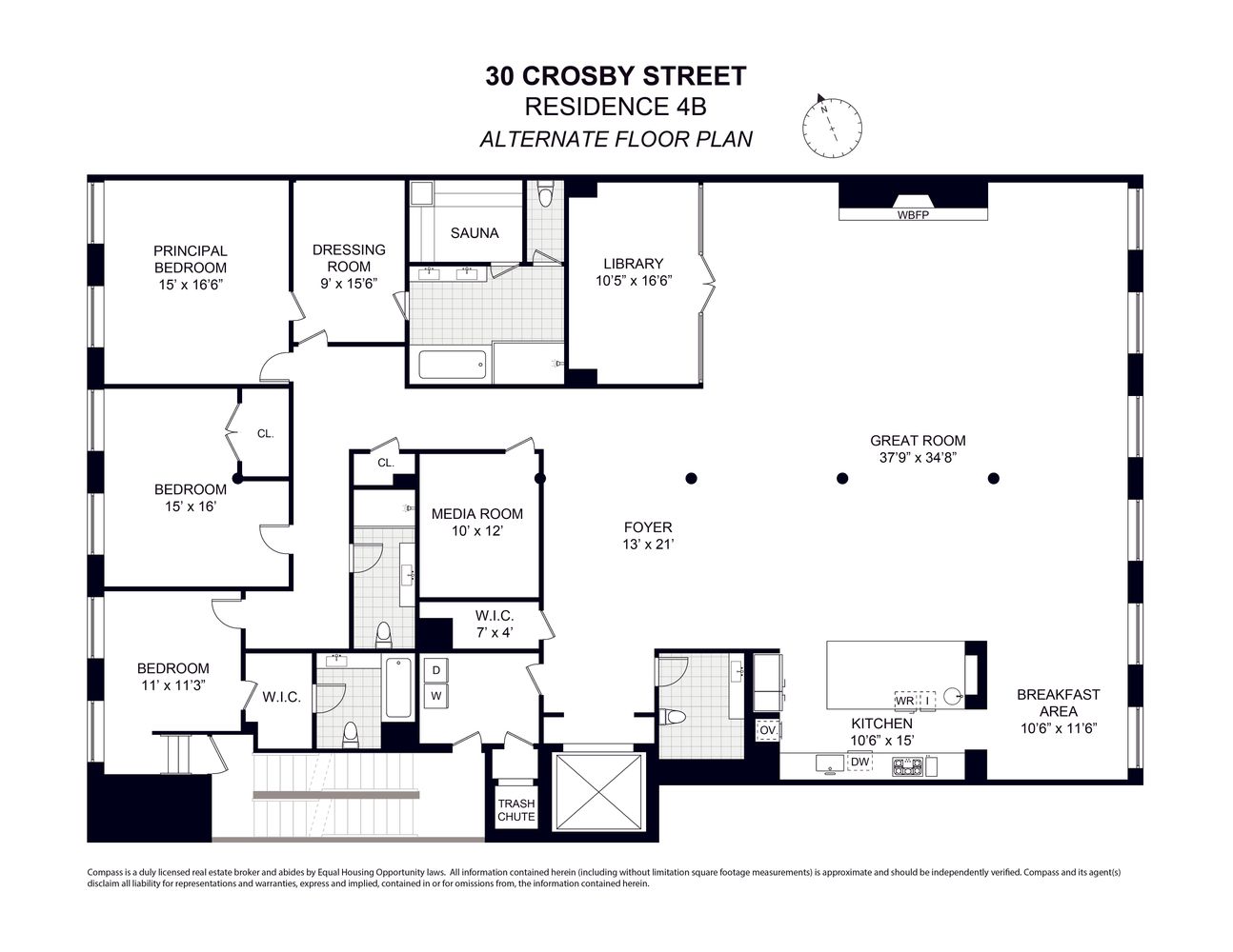 $9,300,000 | 30 Crosby Street, Unit 4B | SoHo