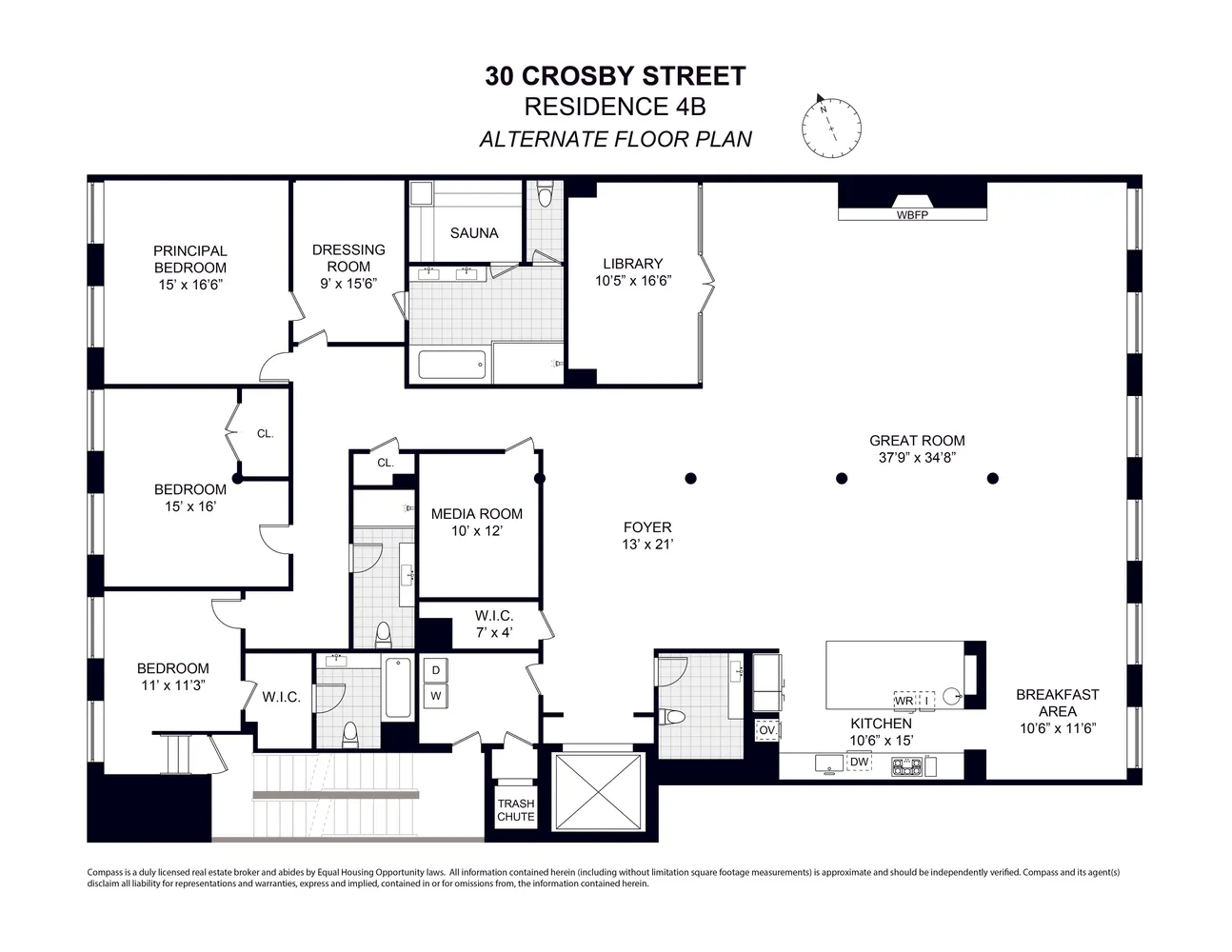 $9,300,000 | 30 Crosby Street, Unit 4B | SoHo