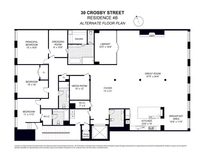 $9,300,000 | 30 Crosby Street, Unit 4B | SoHo
