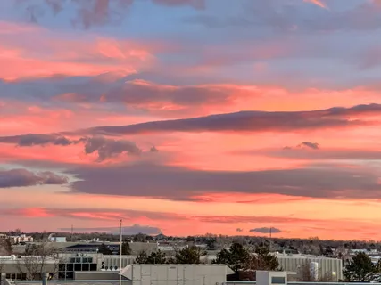 a view of sunset