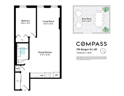 $845,000 | 376 Bergen Street, Unit 4R | Park Slope