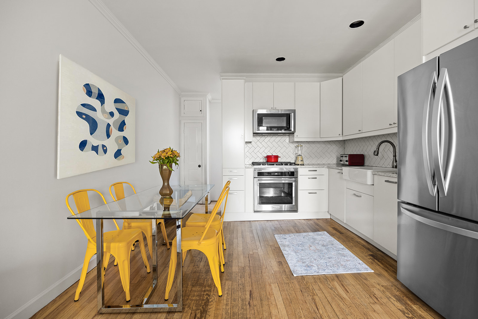 491 12th Street, Unit 2 Brooklyn, NY 11215 - Photo 4 of 21 a kitchen with stainless steel appliances granite countertop a refrigerator and a stove top oven