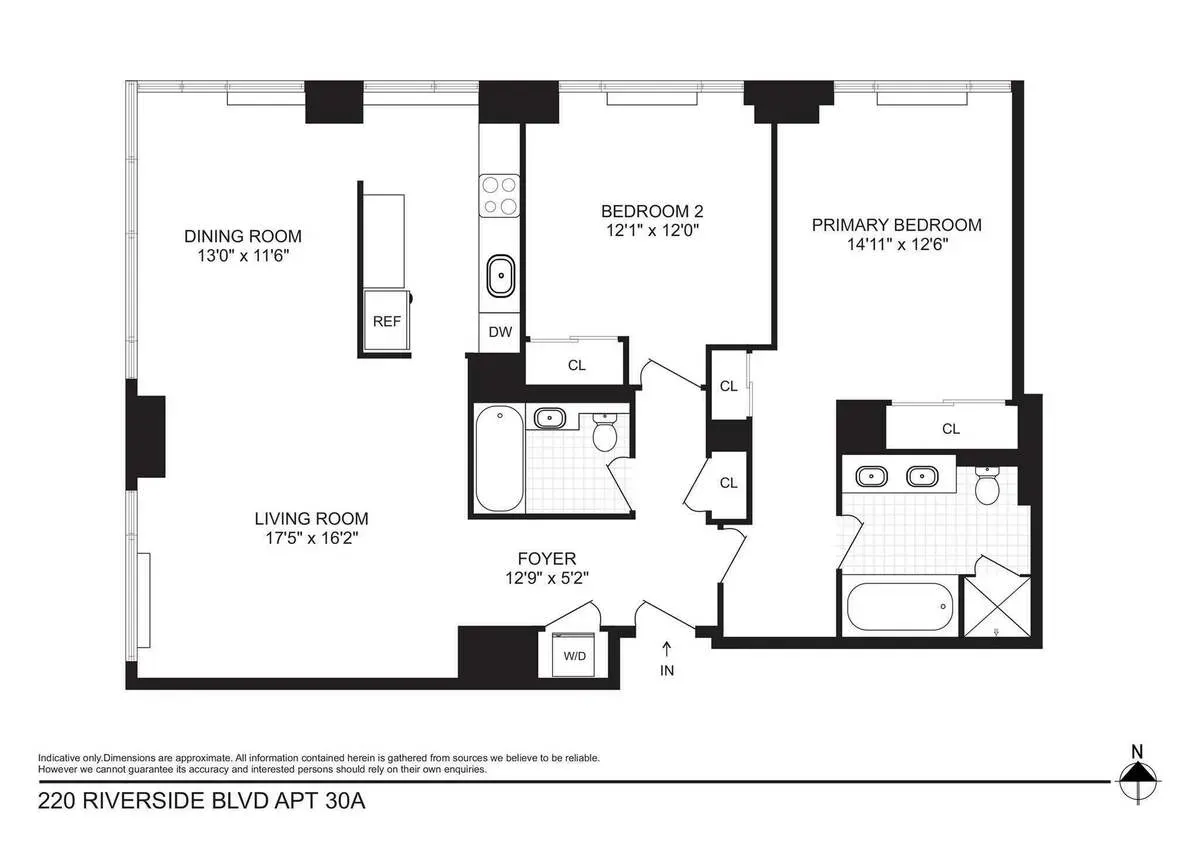 $2,625,000 | 220 Riverside Boulevard, Unit 30A | Upper West Side