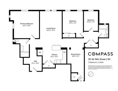 $950,000 | 35-36 76th Street, Unit 121 | Jackson Heights