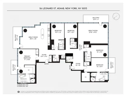 $12,395,000 | 56 Leonard Street, Unit 24AB EAST | TriBeCa