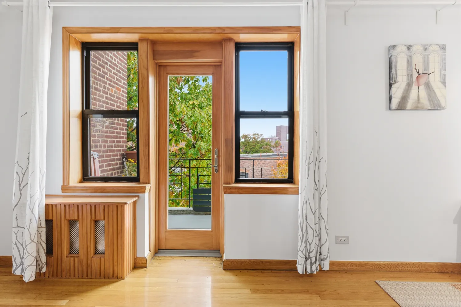 a view of front door of house