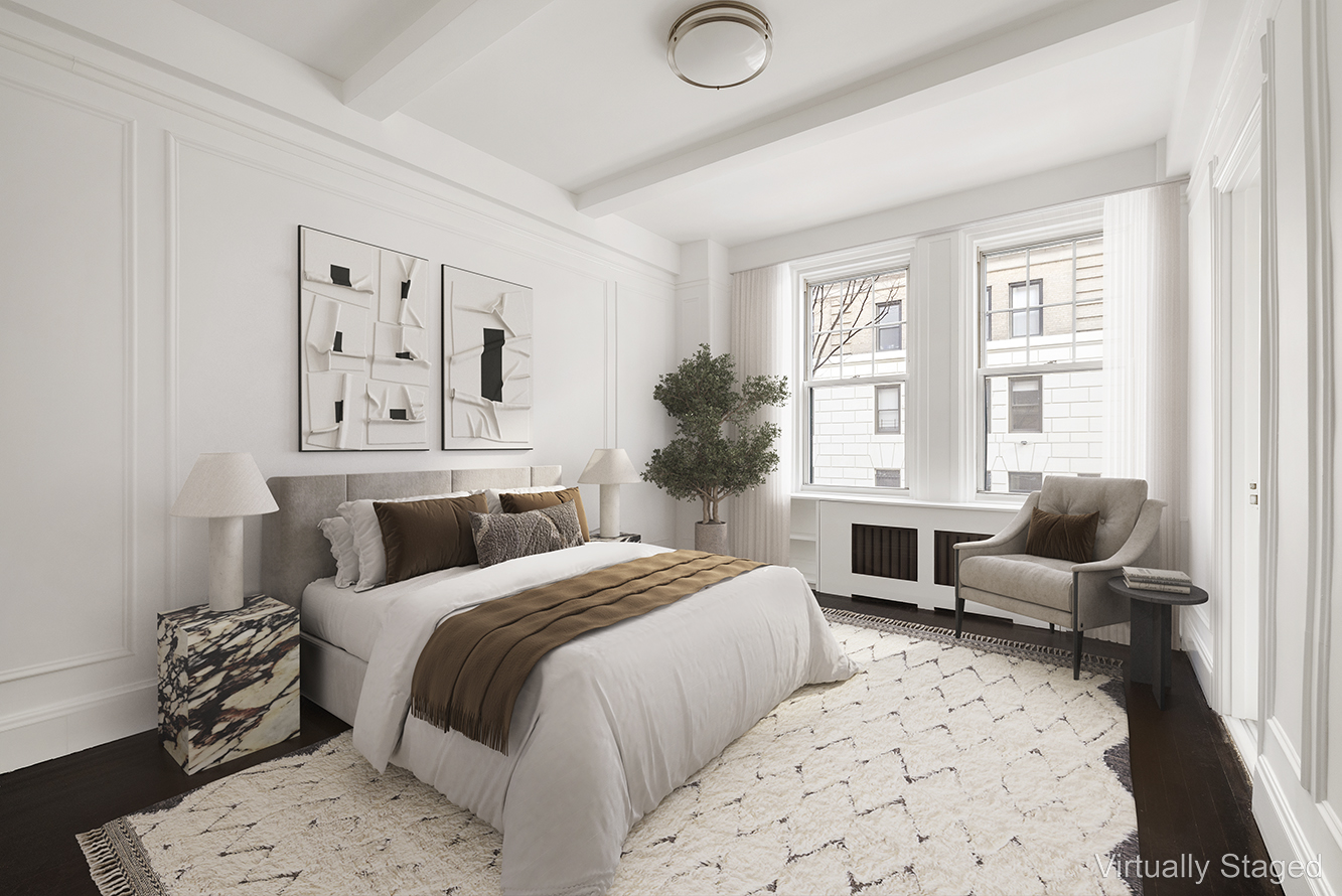 310 West End Avenue, Unit 2A Manhattan, NY 10023 - Photo 5 of 19 a bedroom with a bed and a couch