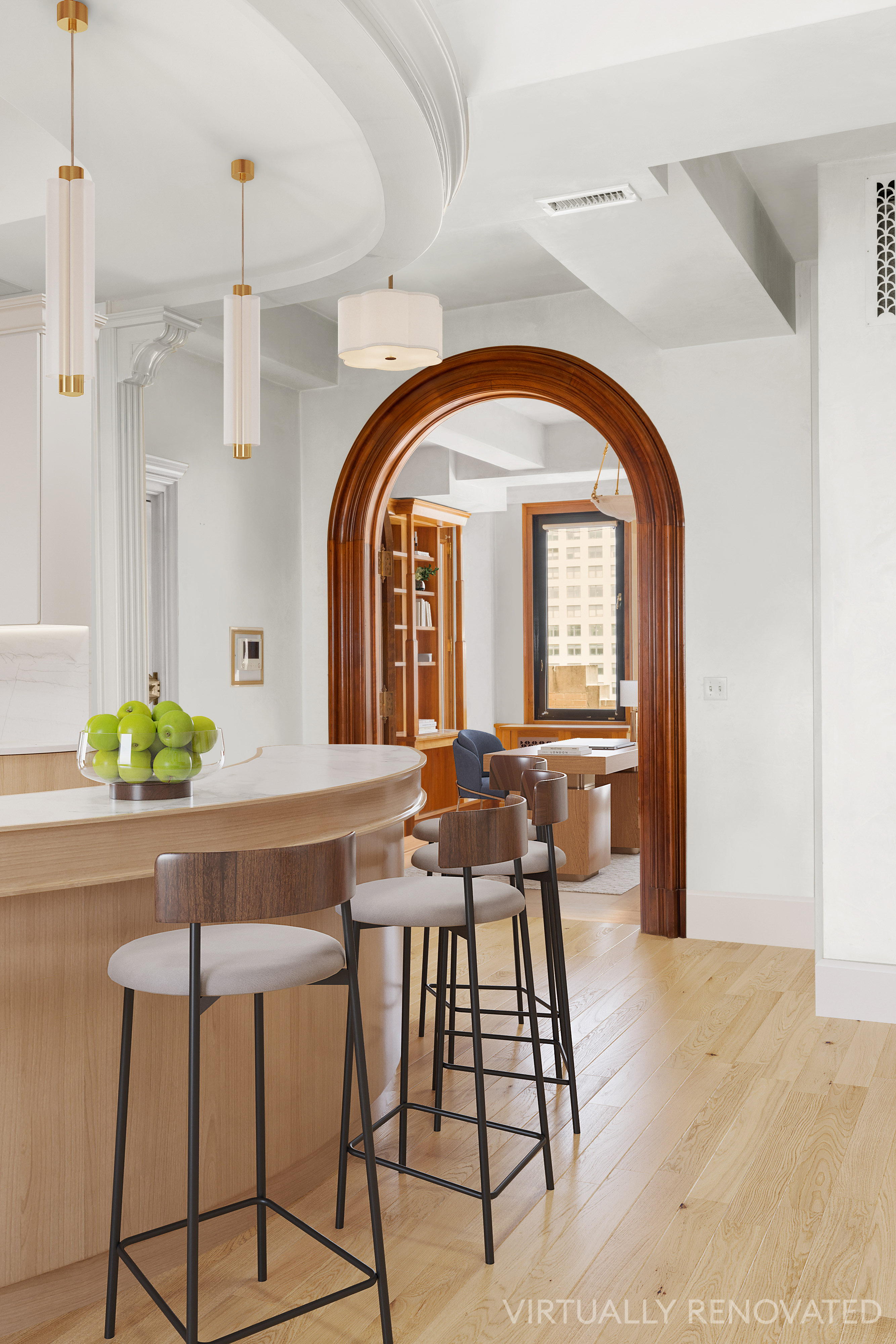 252 West 30th Street, Unit 12 Manhattan, NY 10001 - Photo 8 of 20 a dining room with furniture and a potted plant