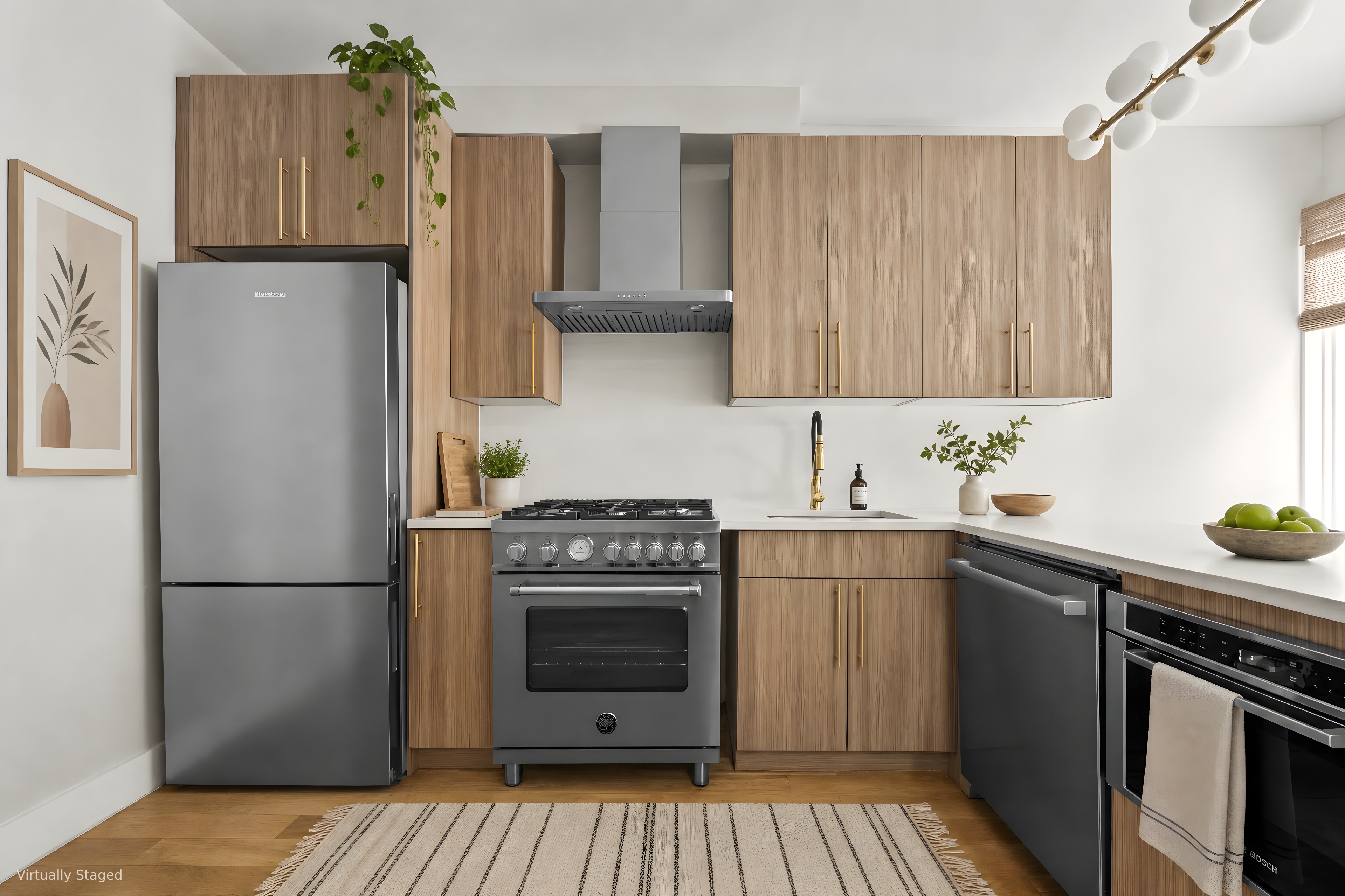 695 Monroe Street, Unit 1 Brooklyn, NY 11221 - Photo 2 of 15 a kitchen with a refrigerator sink and stove