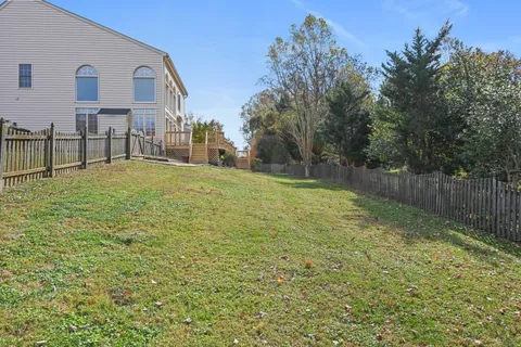 a house view with garden space