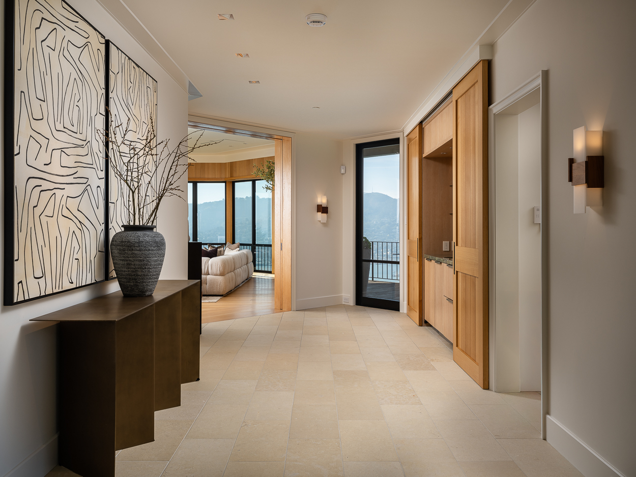 20 Crest Road Belvedere, CA 94920 - Photo 11 of 66 a view of a hallway with seating area