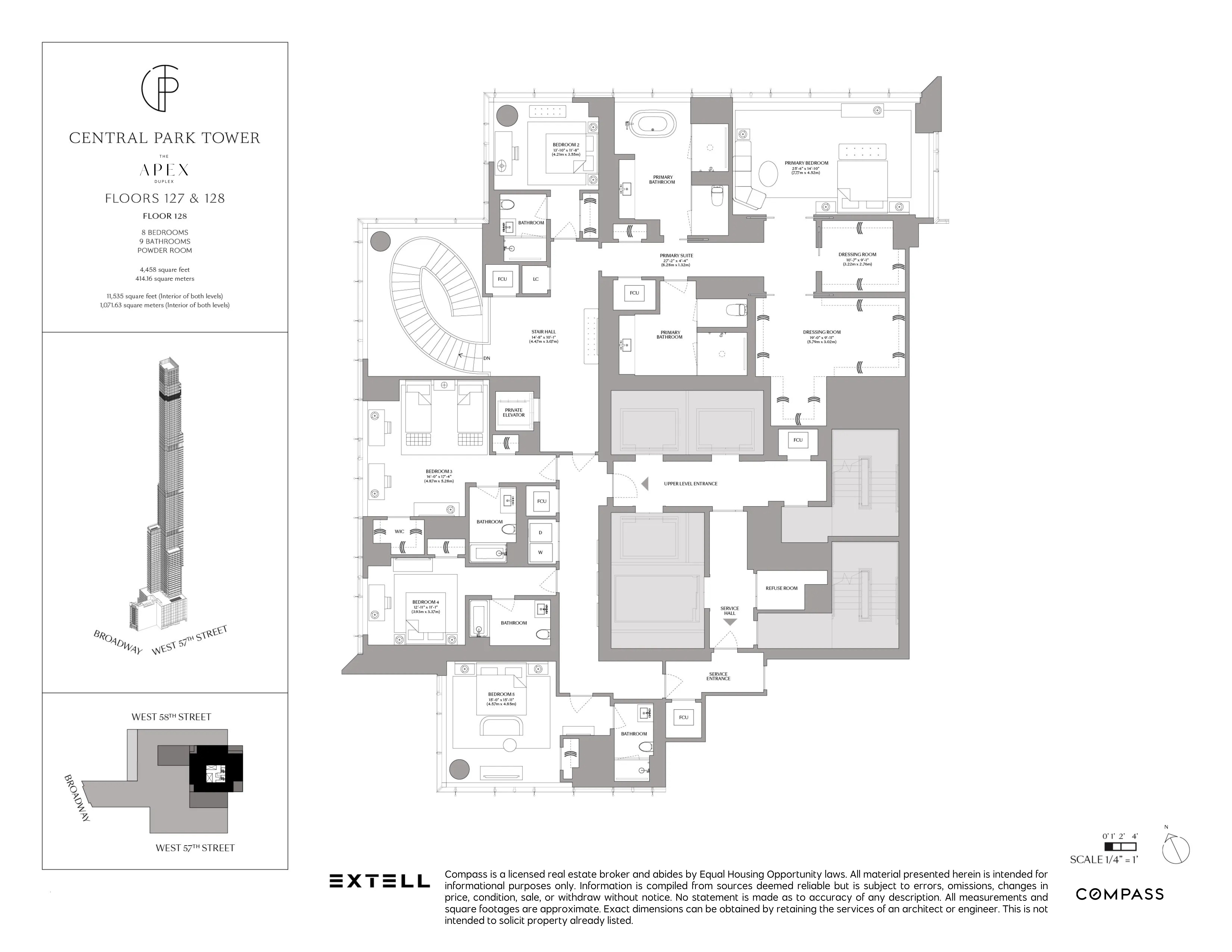 217 West 57th Street, Unit 127/128 Manhattan, NY 10019 - Photo 35 of 36 a picture of a floor plan