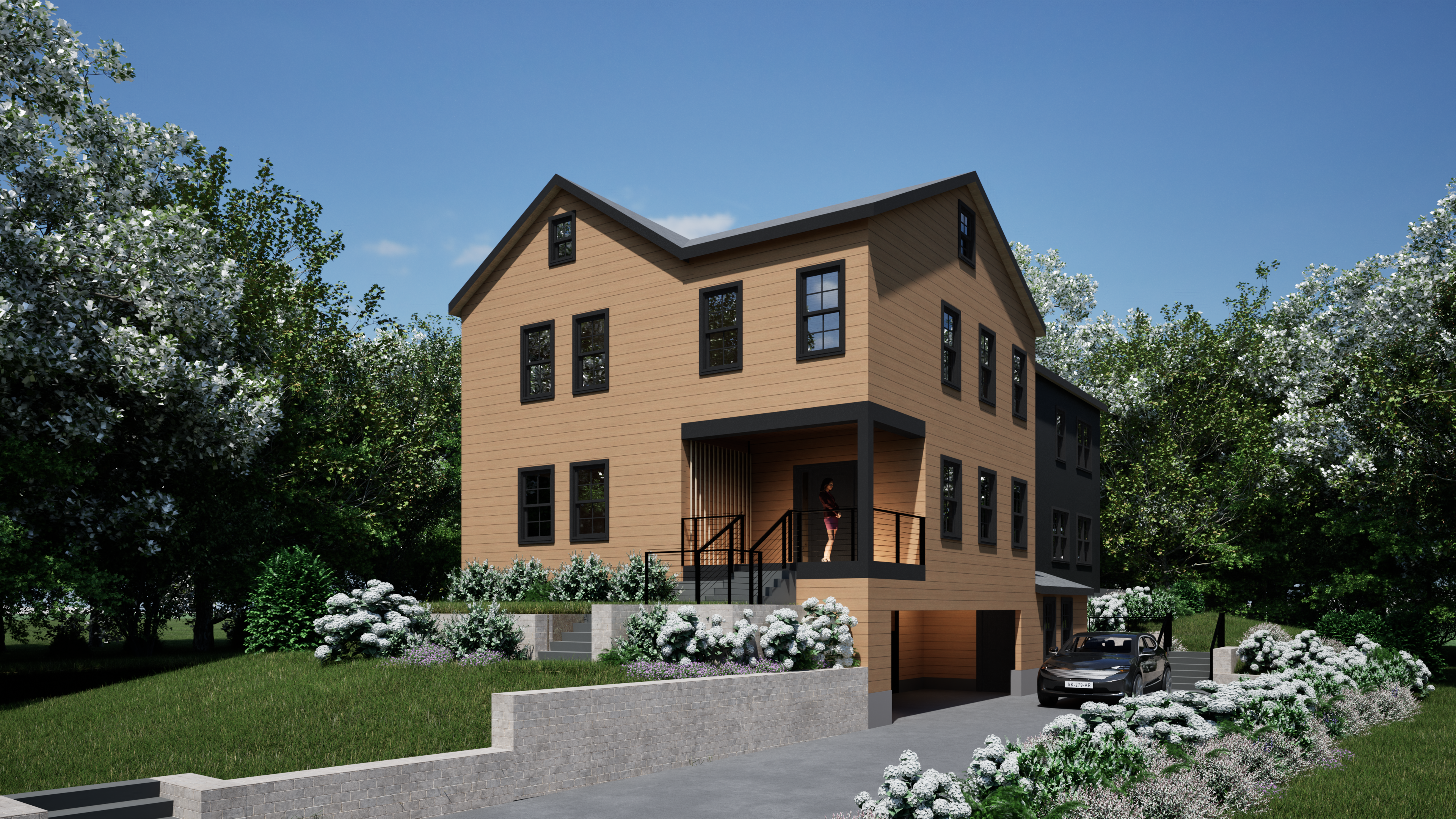 6 Sheridan Street Lexington, MA 02420 - Photo 2 of 7 a front view of a house with a garden