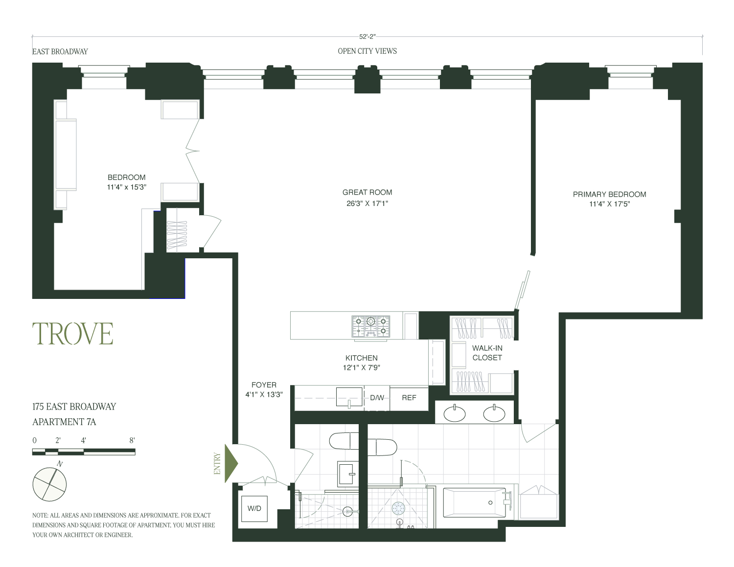 175 East Broadway, Unit 7A Manhattan, NY 10002 - Photo 24 of 24 a picture of a floor plan