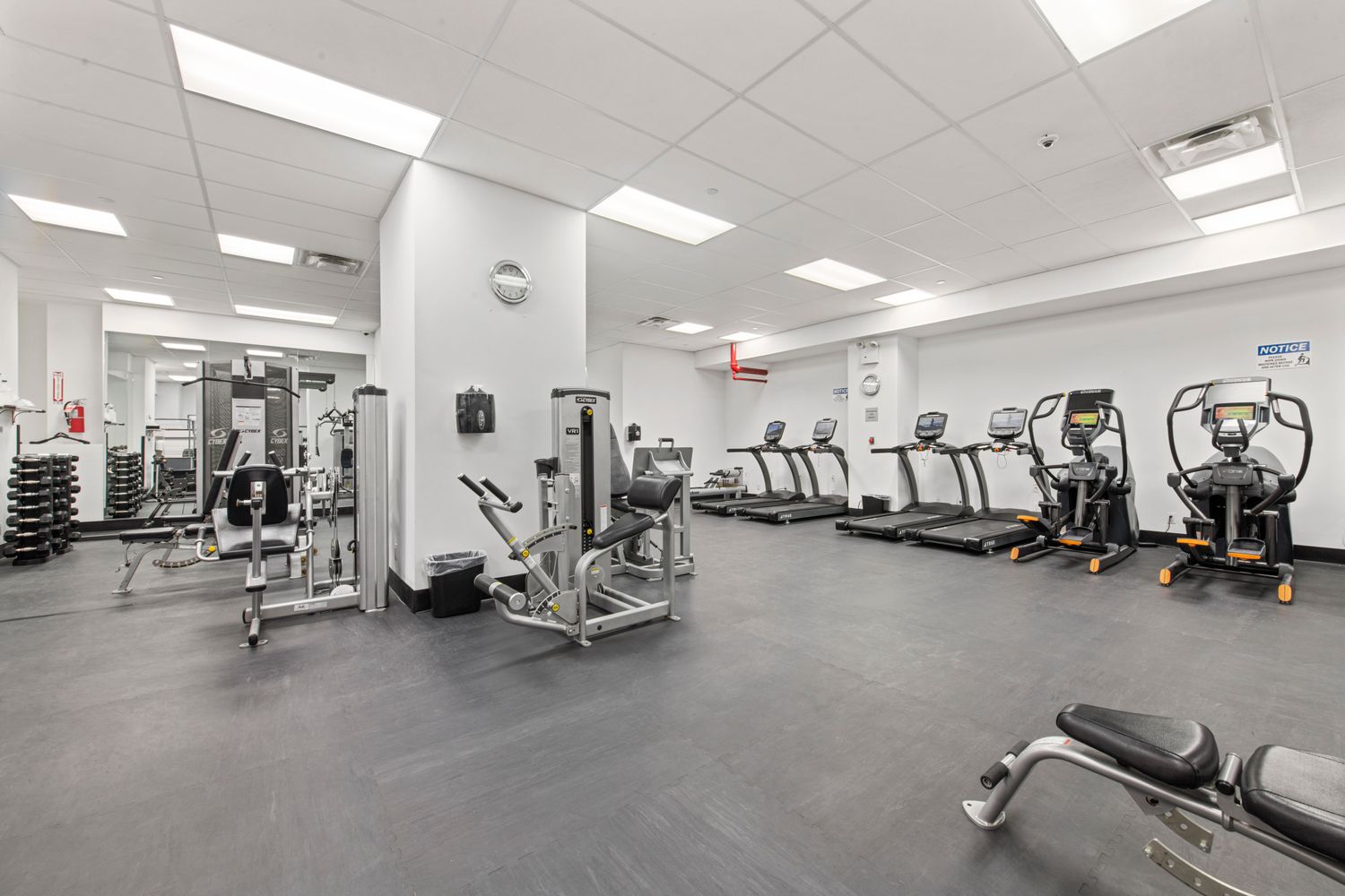 400 East 56th Street, Unit 19O Manhattan, NY 10022 - Photo 17 of 20 a view of a room with gym equipment
