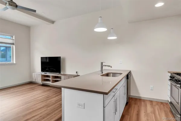 an empty room with outdoor space