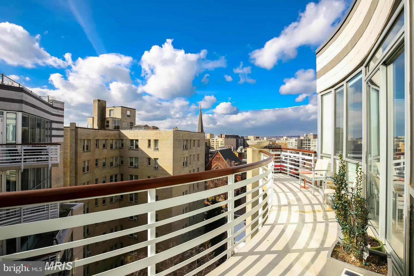 a view of a balcony