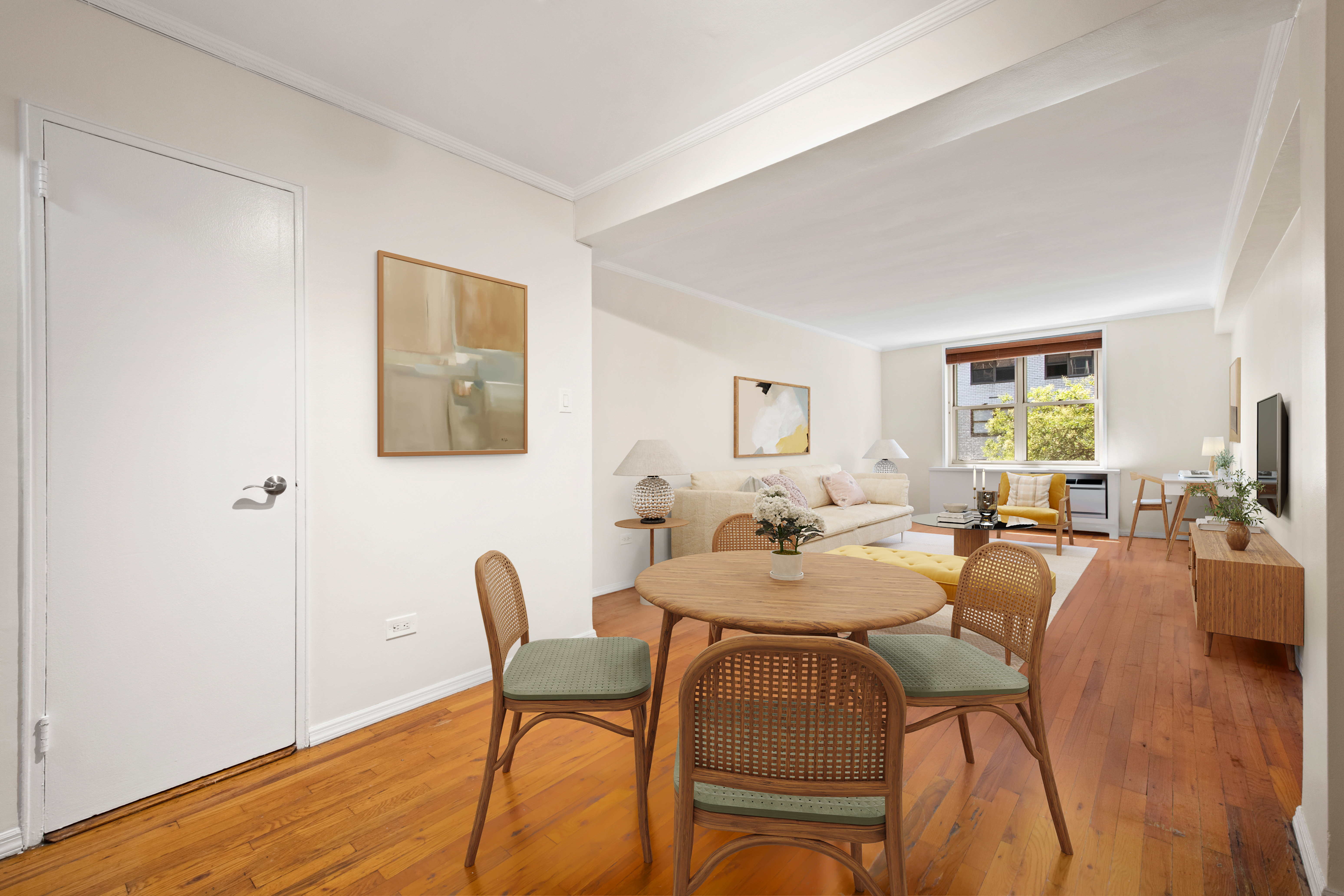 309 East 87th Street, Unit 5A Manhattan, NY 10128 - Photo 3 of 9 a view of a dining room with furniture