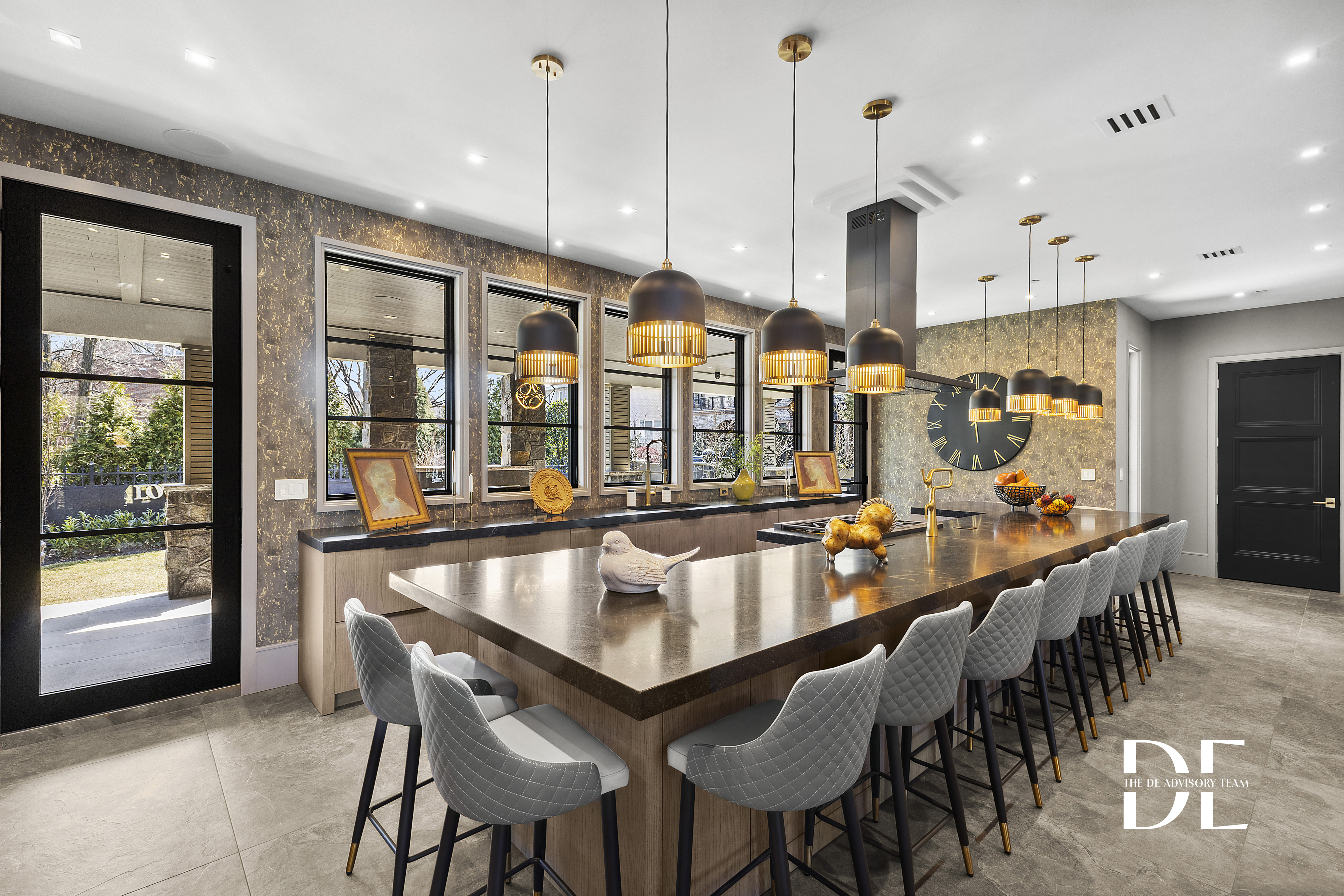 52 Nicolosi Loop Staten Island, NY 10312 - Photo 7 of 23 a large dining hall with stainless steel appliances granite countertop a stove a sink a dining table and chairs