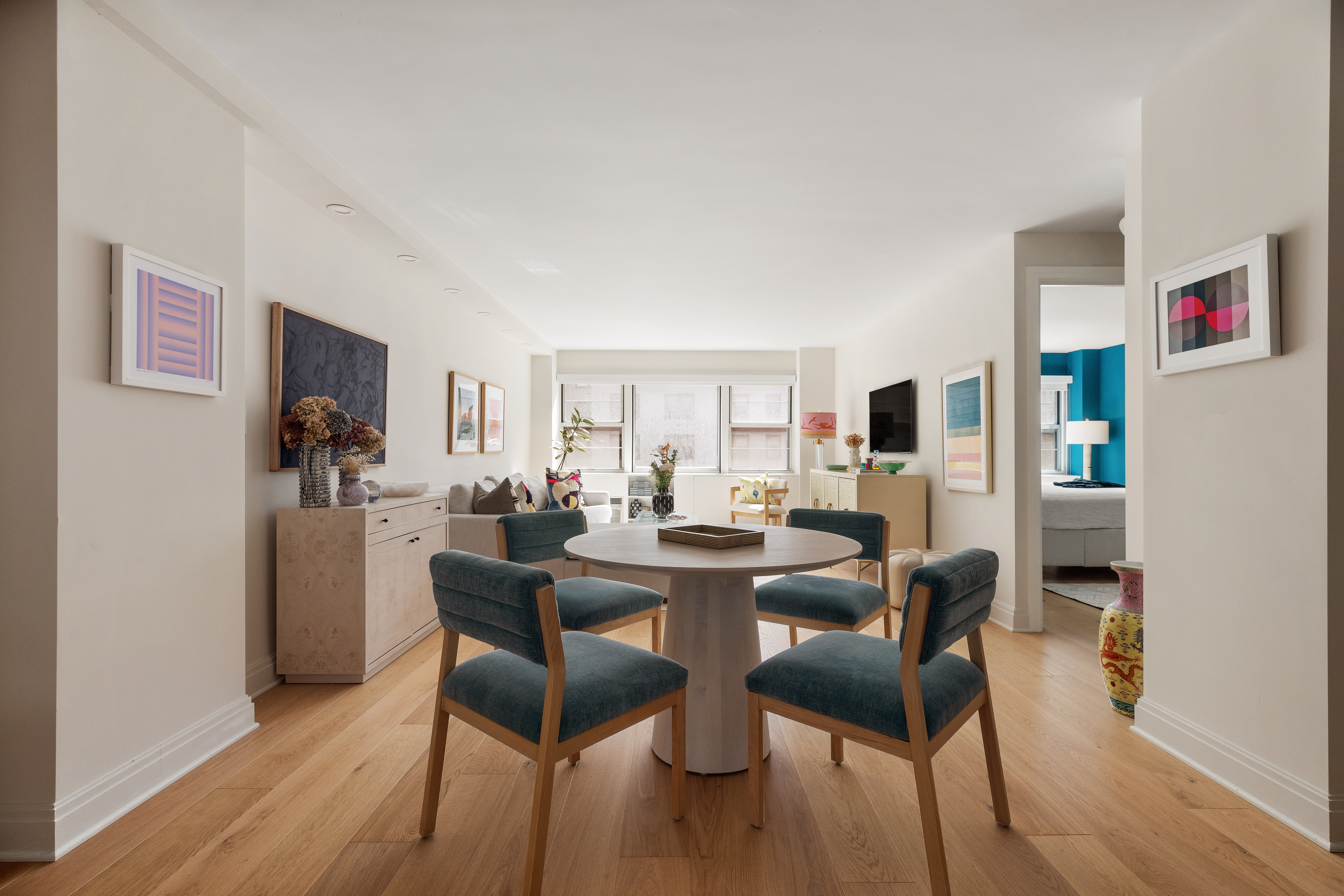 39 Gramercy Park North, Unit 6F Manhattan, NY 10010 - Photo 1 of 8 a view of a dining room with furniture and wooden floor