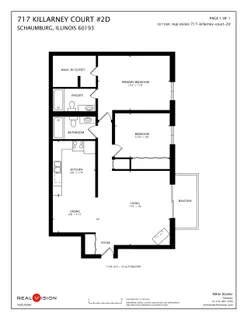 $222,000 | 717 Killarney Court, Unit 2D, Schaumburg, IL 60193