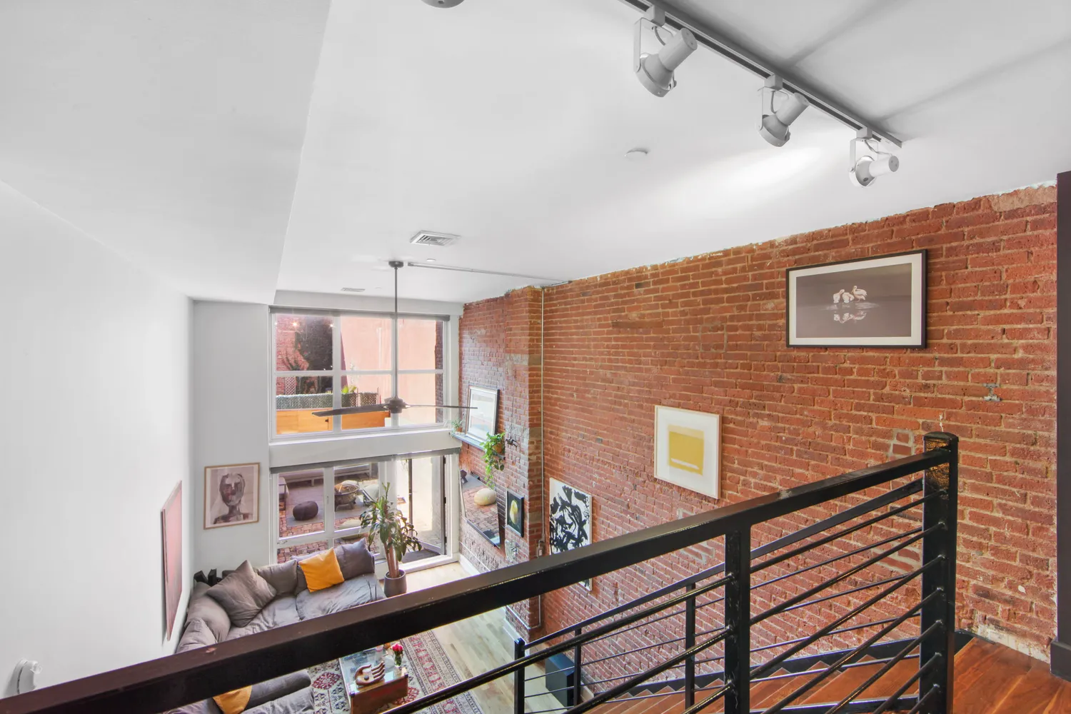 a bedroom with a bed and a walk in closet