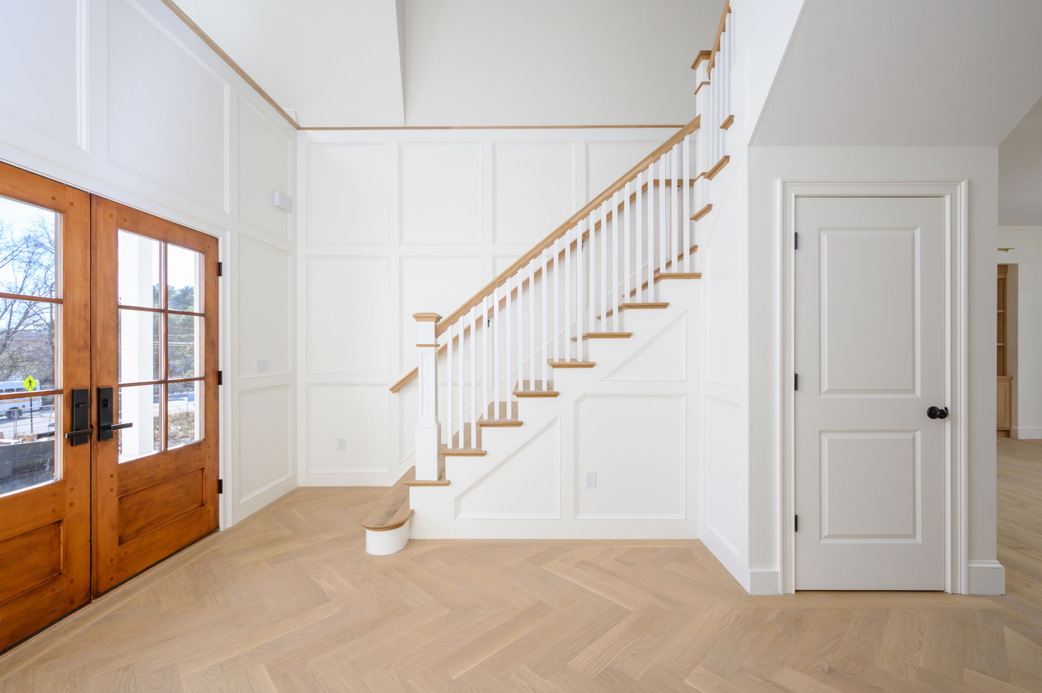 249 Central Avenue Milton, MA 02186 - Photo 25 of 61 a view of entryway and hall with wooden floor