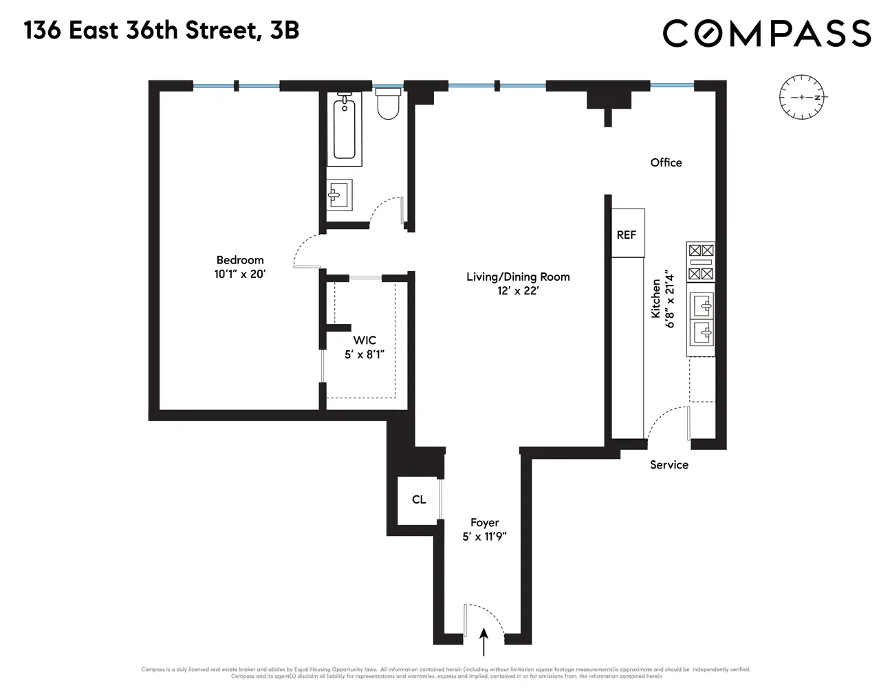 $499,000 | 136 East 36th Street, Unit 3B | Murray Hill