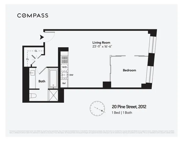 $4,950 | 20 Pine Street, Unit 2012 | Financial District
