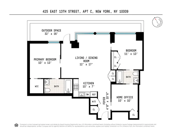 $1,785,000 | 425 East 13th Street, Unit C | East Village