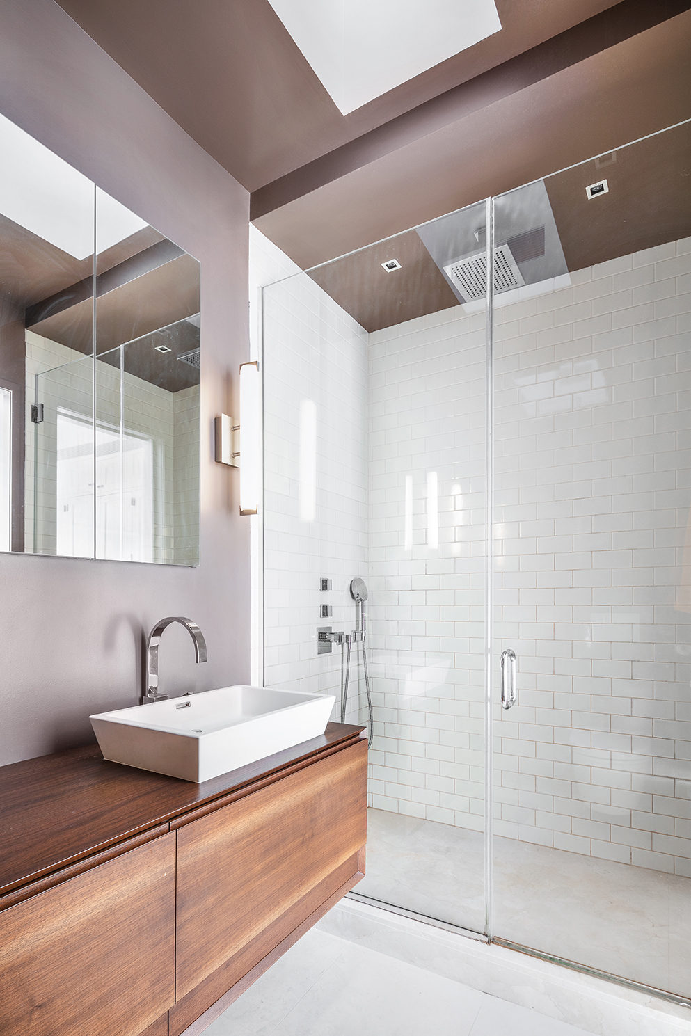 366 Broadway, Unit PHC Manhattan, NY 10013 - Photo 9 of 15 a bathroom with a bathtub and a shower