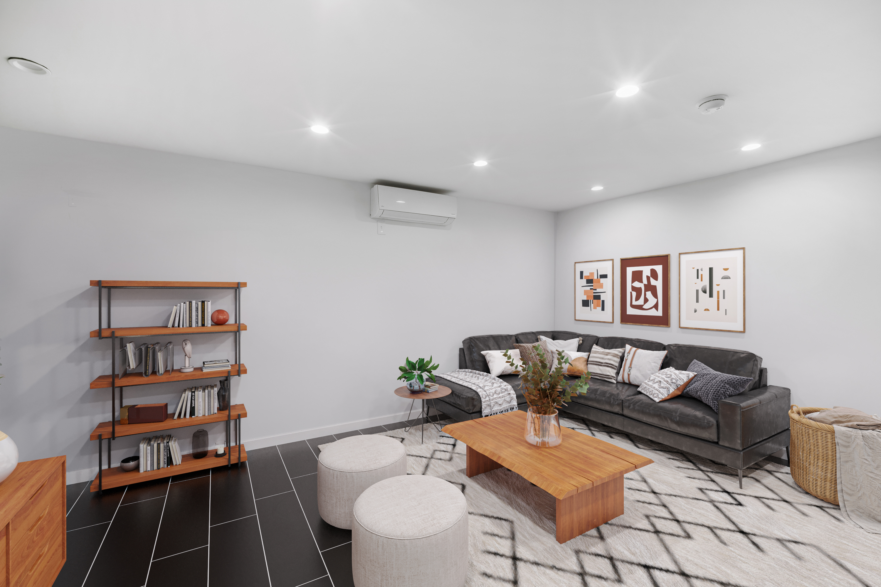 158 15th Street, Unit B1 Brooklyn, NY 11215 - Photo 5 of 8 a living room with furniture and wooden floor