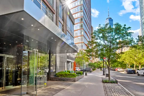 a building exterior with the view of building