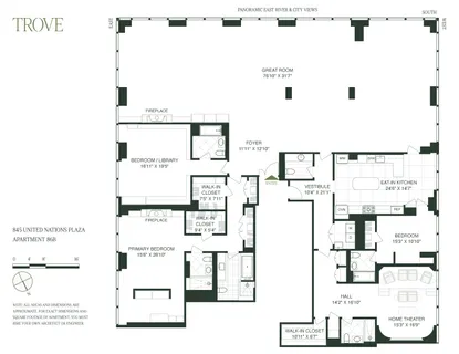 $11,995,000 | 845 United Nations Plaza, Unit 86B | Midtown East