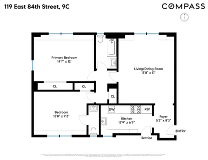 $1,100,000 | 119 East 84th Street, Unit 9C | Upper East Side