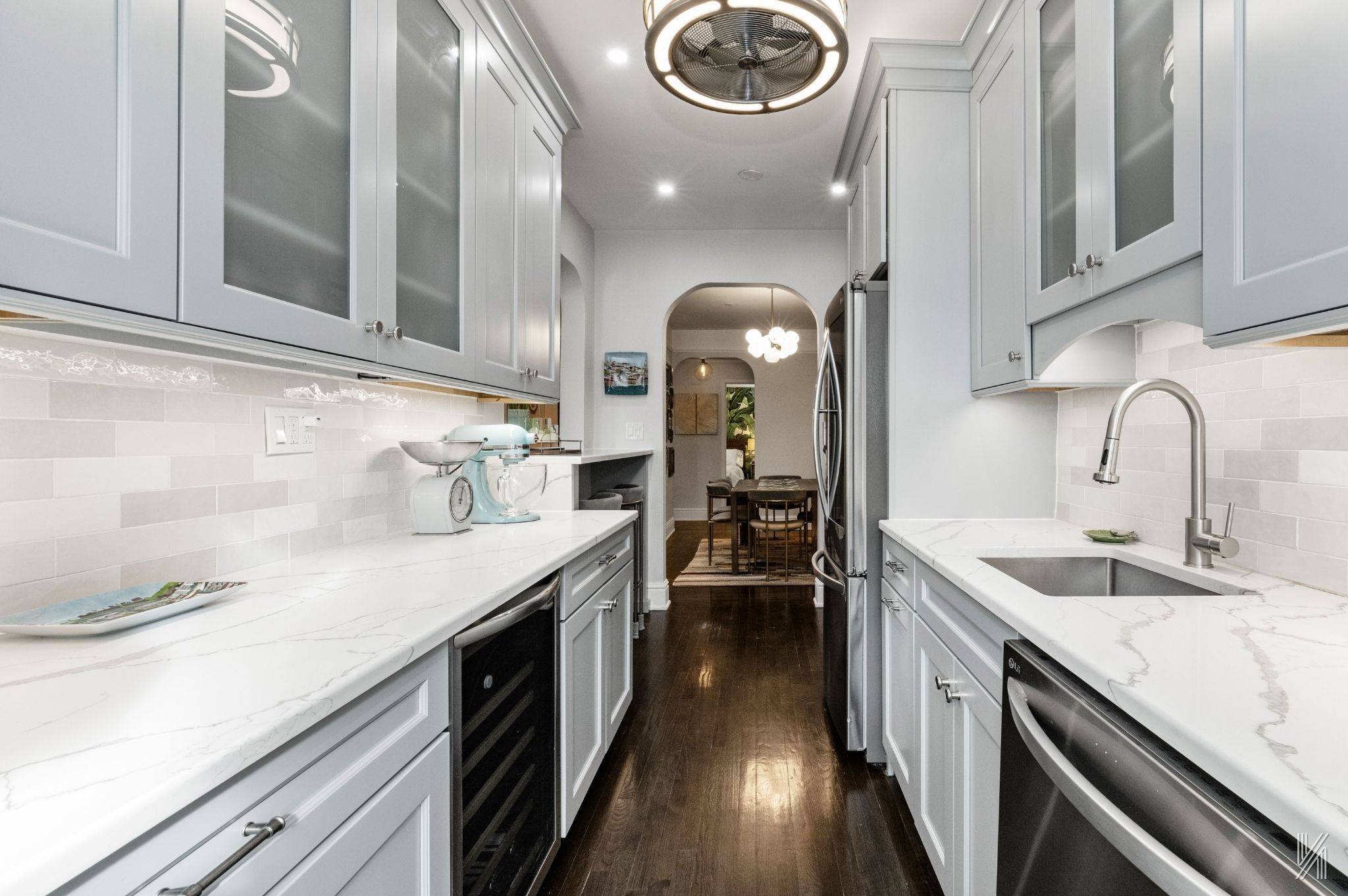 35-06 88th Street, Unit 3G Queens, NY 11372 - Photo 6 of 20 a kitchen with a sink and a refrigerator