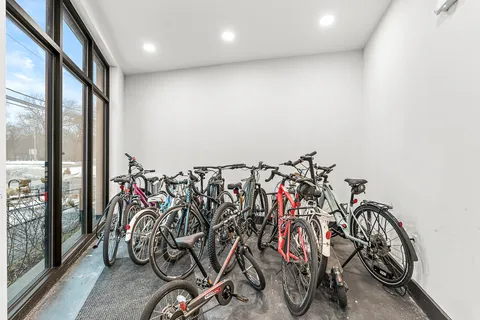 walk in a room with gym equipment