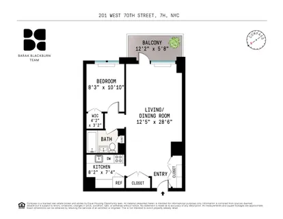 $759,000 | 201 West 70th Street, Unit 7H | Upper West Side