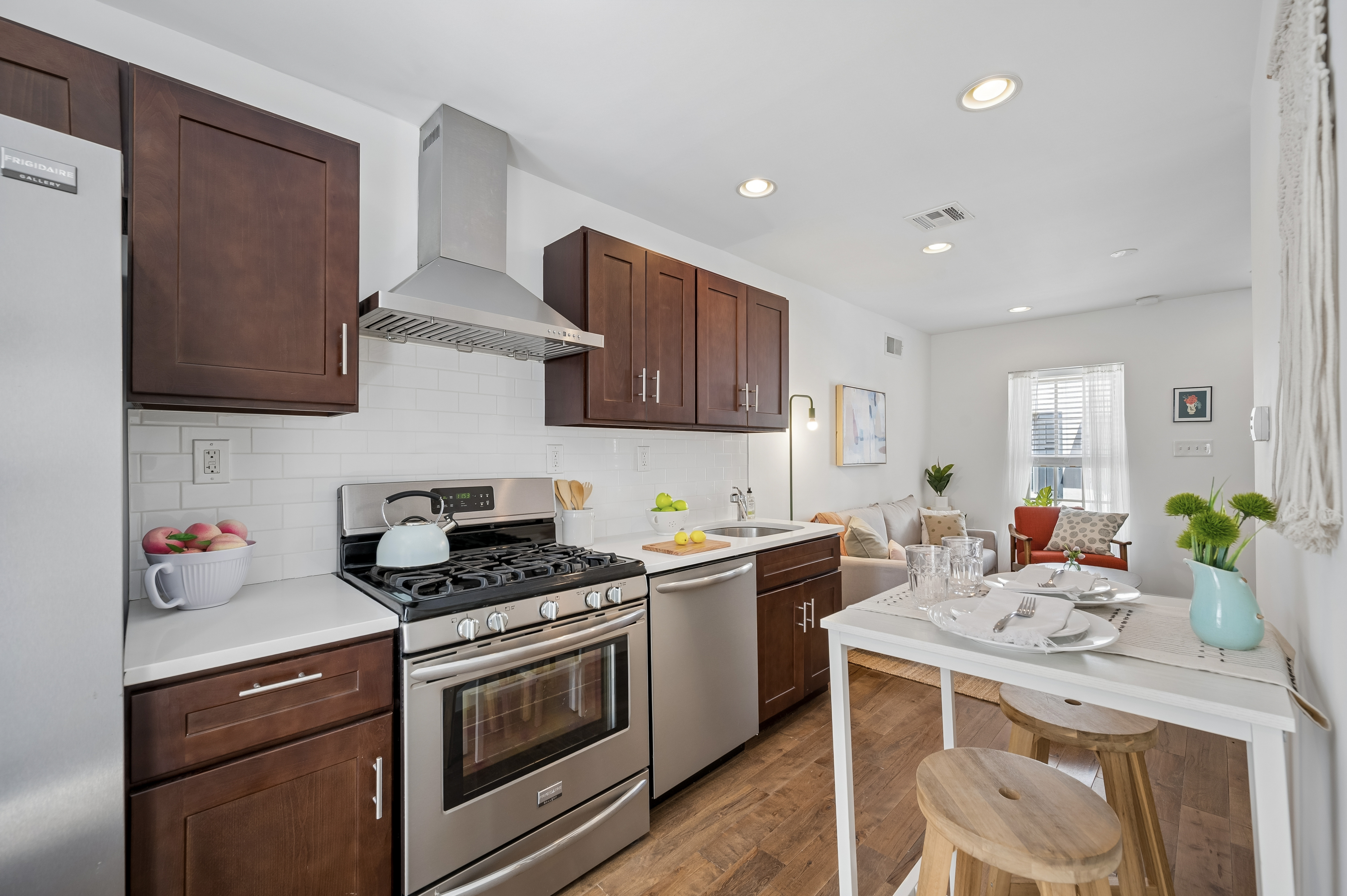 2420 Manning Street Philadelphia, PA 19103 - Photo 6 of 25 a kitchen that has a sink and a stove in it