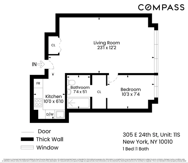 $4,495 | 305 East 24th Street, Unit 11S | Kips Bay