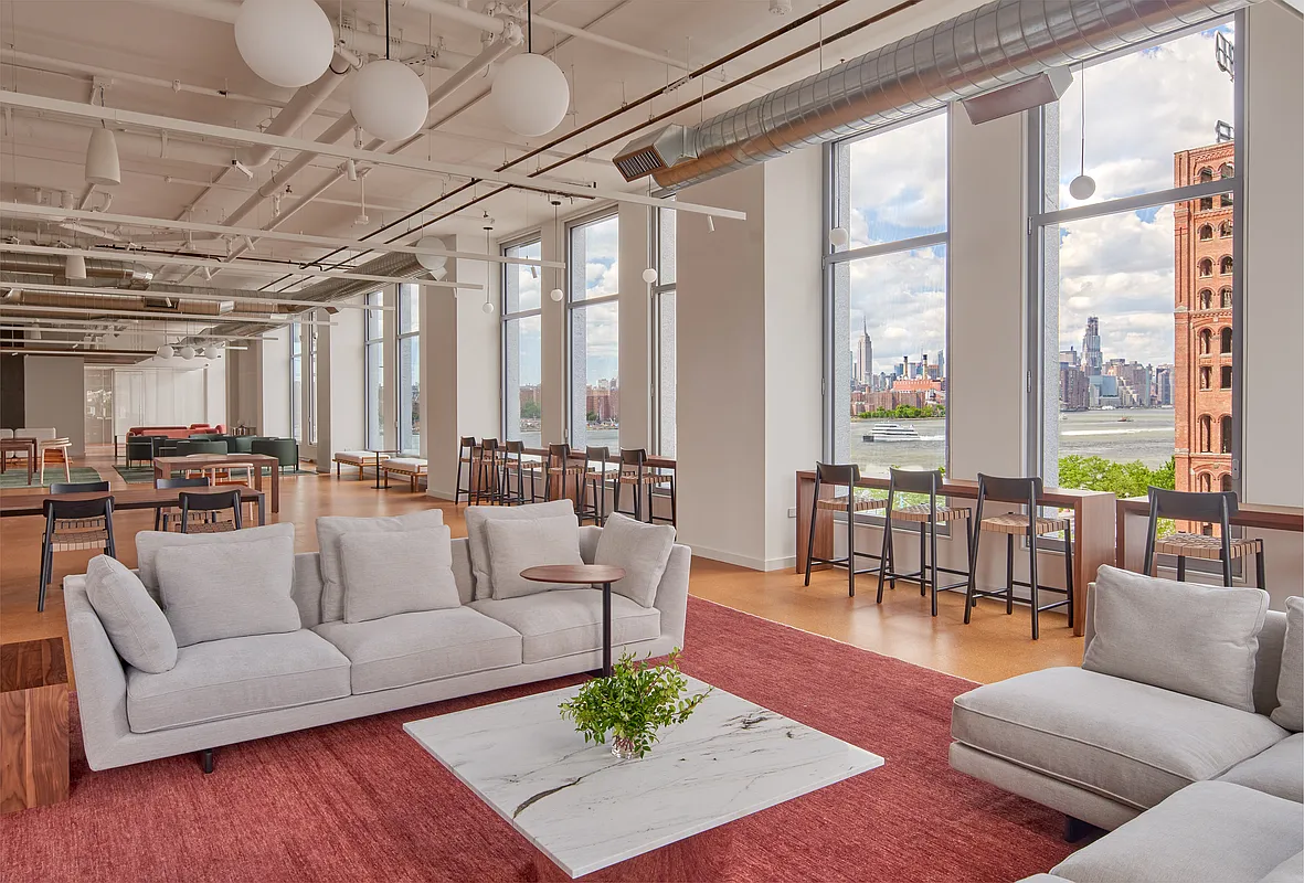 8 South 4th Street, Unit 15D Brooklyn, NY 11249 - Photo 22 of 29 a living room with furniture and a large window