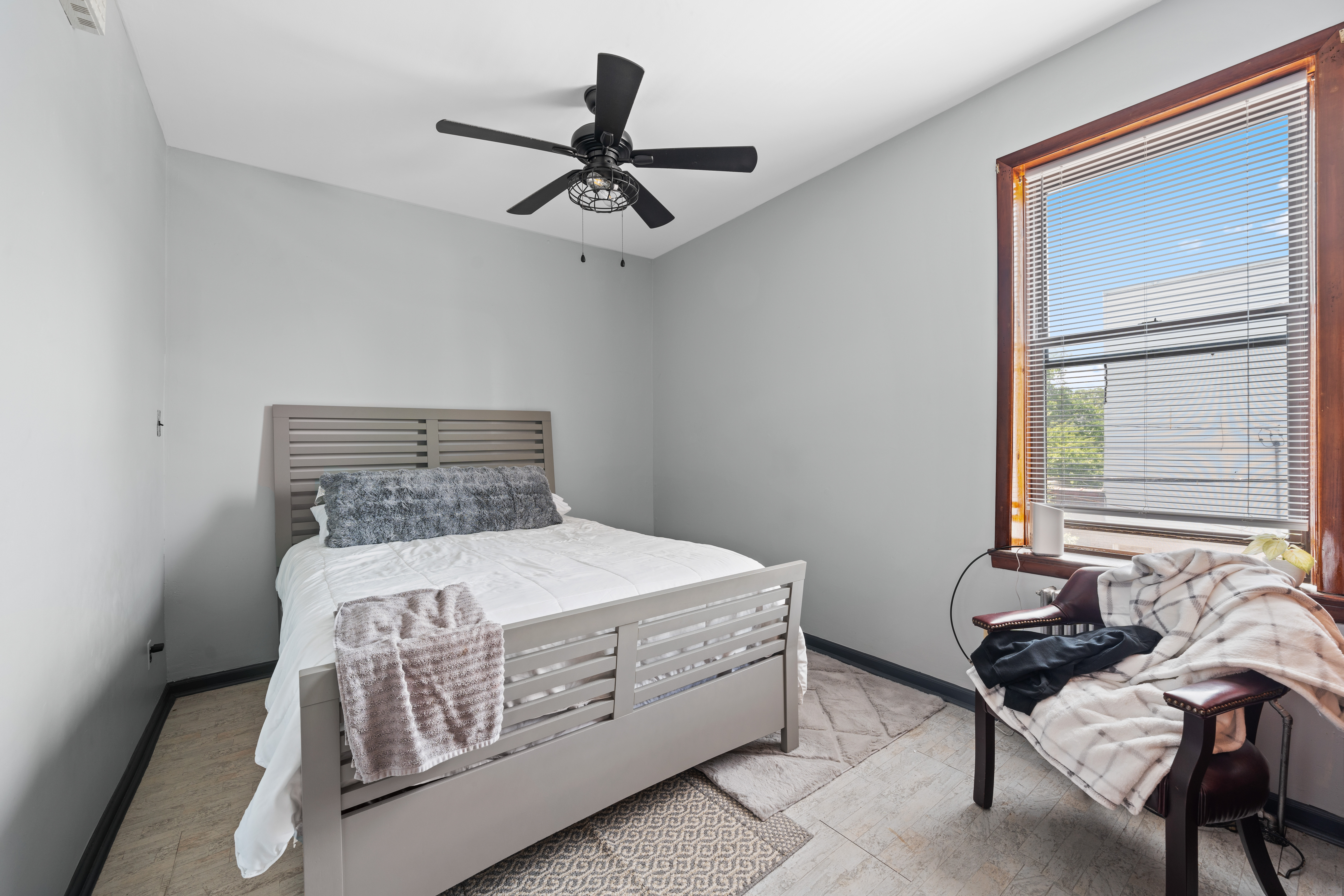 162 Mallory Avenue Jersey City, NJ 07304 - Photo 13 of 29 a bedroom with a bed and a window